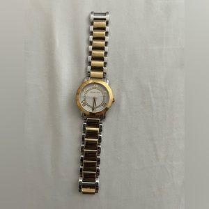 Two tone Michael kors watch.